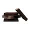 Service Caster Non-Slip Furniture Pads, Rubber Coasters, Caster Cups Set of 4 Brown, 4PK SCC-RUBBERCUP-3X3-SQUARE-BROWN - alternate 1